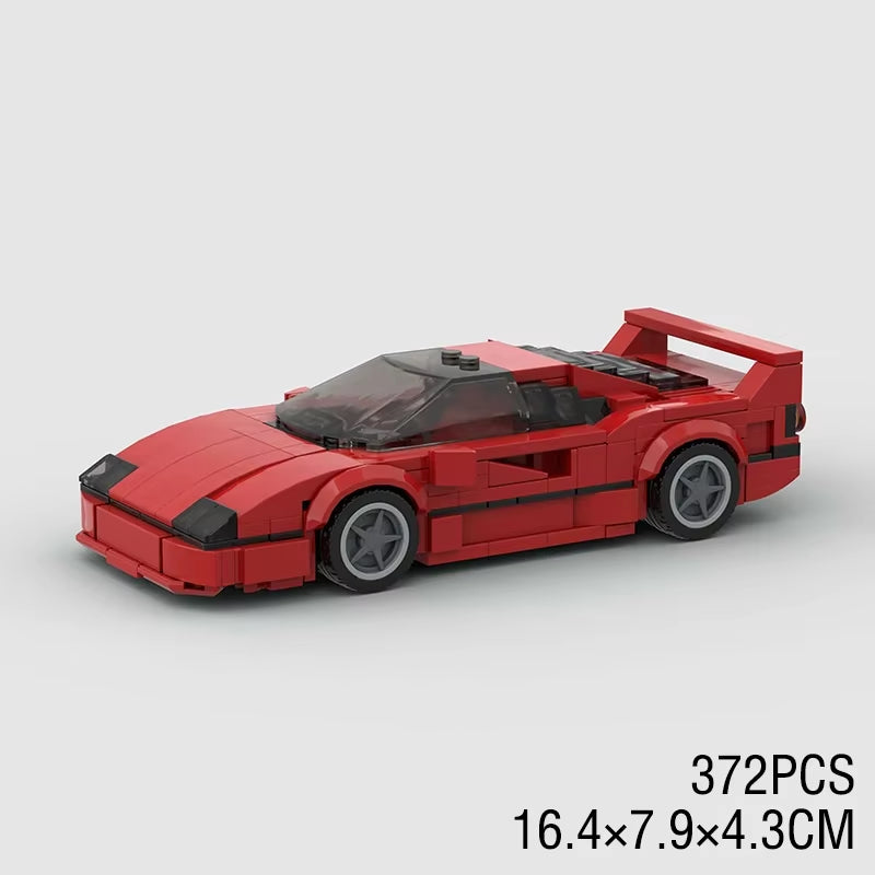 MOC Speed Super Race Car Vehicle Racing Model Building Blocks Bricks Rally Sport Pickup Truck Toy City Technical Christmas Gift