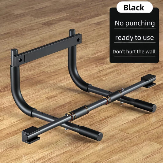 Multifunctional Doorway Pull up Bar Single Parallel Bars Wall Mounted Fitness Equipment No Drilling Required Home Equipment