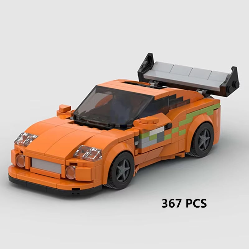 MOC Speed Super Race Car Vehicle Racing Model Building Blocks Bricks Rally Sport Pickup Truck Toy City Technical Christmas Gift