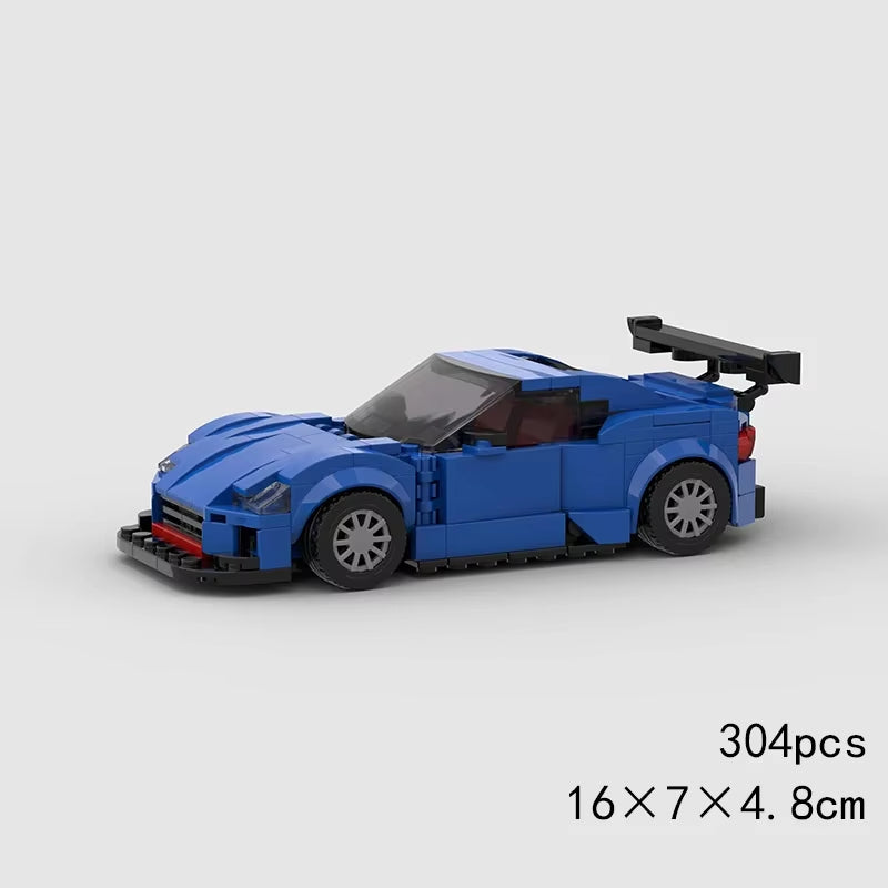 MOC Speed Super Race Car Vehicle Racing Model Building Blocks Bricks Rally Sport Pickup Truck Toy City Technical Christmas Gift