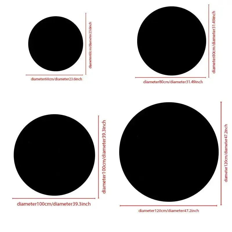 VIKAMA Black 8-Ball Pool round Plush Carpet, Anti-Slip Carpet, Living Room Sofa Cushion, Soft Bedroom Carpet for Home Decoration