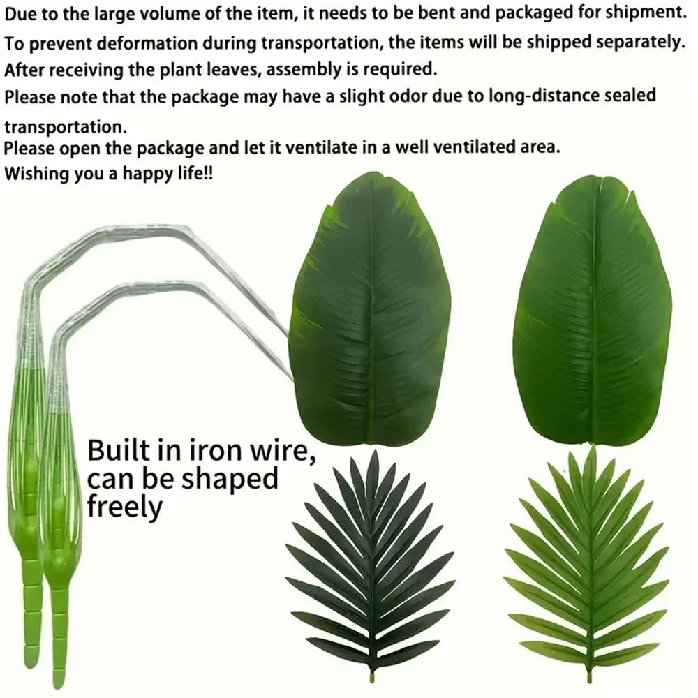 1Pcs Realistic Large Green Plants Artificial Money Tree Palm for Outdoor Garden Weddings Parties Balcony Porch Yard Christmas