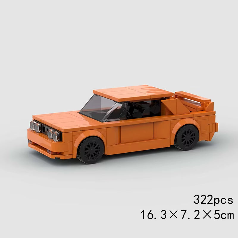MOC Speed Super Race Car Vehicle Racing Model Building Blocks Bricks Rally Sport Pickup Truck Toy City Technical Christmas Gift
