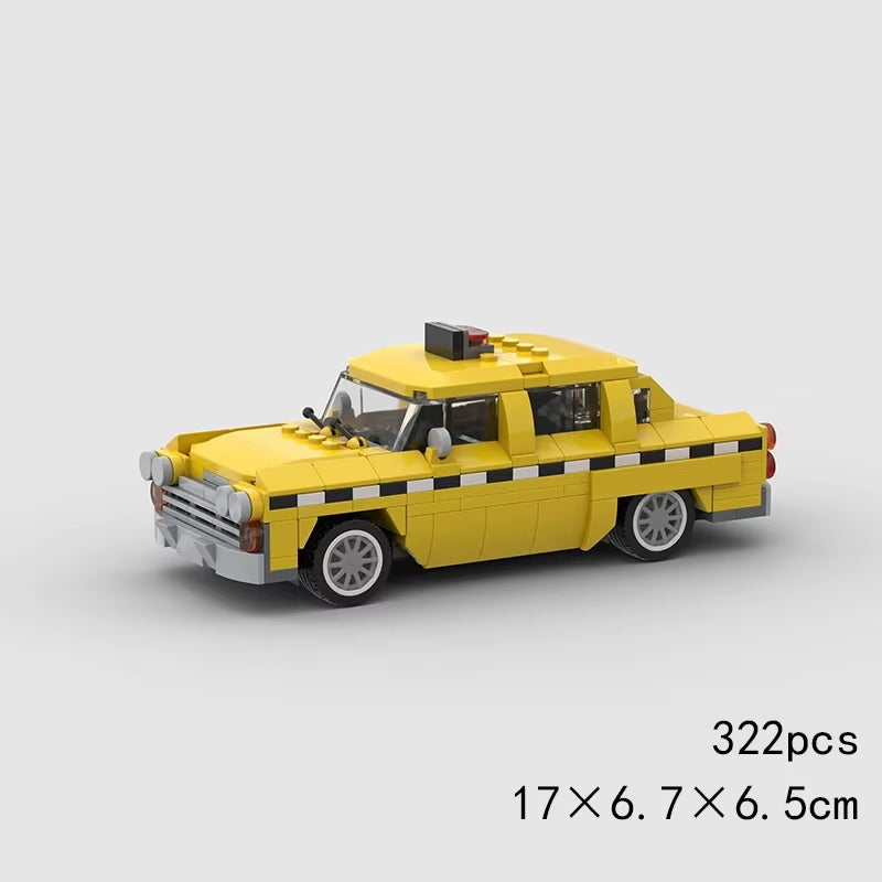 MOC Speed Super Race Car Vehicle Racing Model Building Blocks Bricks Rally Sport Pickup Truck Toy City Technical Christmas Gift