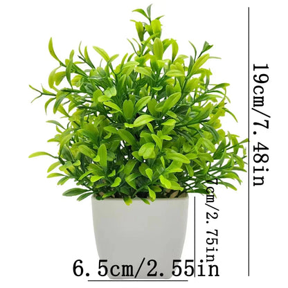 Artificial Plants with Plastics Pots Perfect Greenery for Home Decorationsoffice Desk Living Room and Bedroom Decoration