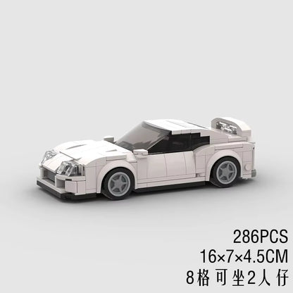 MOC Speed Super Race Car Vehicle Racing Model Building Blocks Bricks Rally Sport Pickup Truck Toy City Technical Christmas Gift