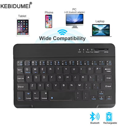 Bluetooth Wireless Keyboard Mini Keyboard for Laptop Tablet Phone Ipad Rechargeable Gaming Keyboard for Android Ios Windows