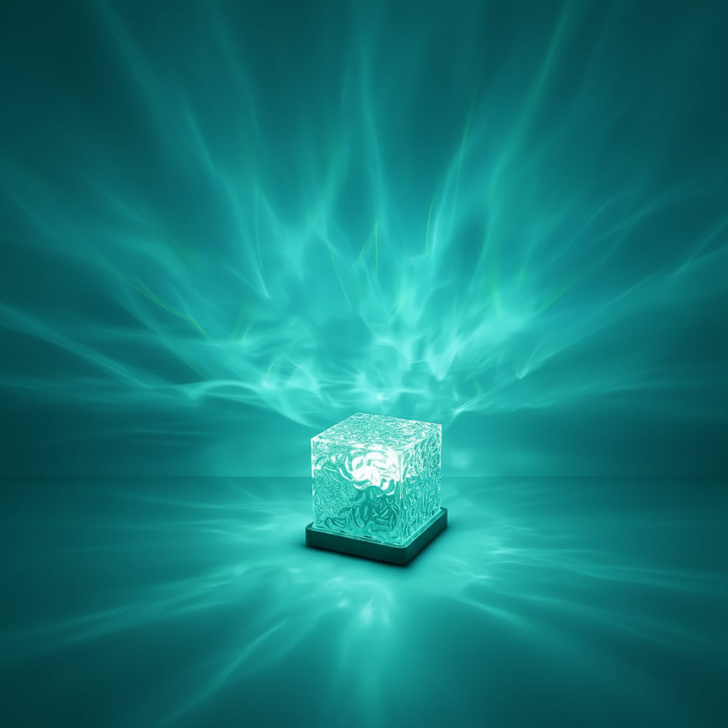 RGB 16 Color Night Light Ocean Wave Aurora Projector Lamp Remote