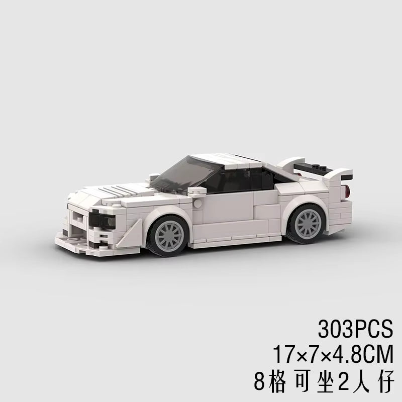 MOC Speed Super Race Car Vehicle Racing Model Building Blocks Bricks Rally Sport Pickup Truck Toy City Technical Christmas Gift