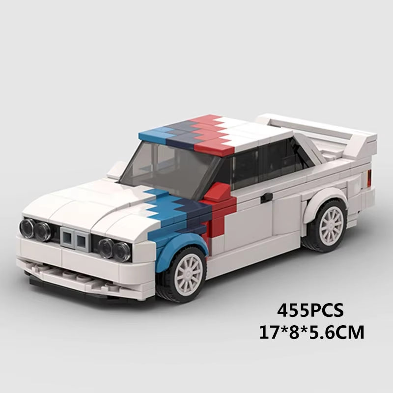 MOC Speed Super Race Car Vehicle Racing Model Building Blocks Bricks Rally Sport Pickup Truck Toy City Technical Christmas Gift