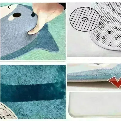 Colorful Creative Dollar Money Print Carpet Mat Rug Large Area Bedroom Entryway Non-Slip Stain Resistant Home Decoration