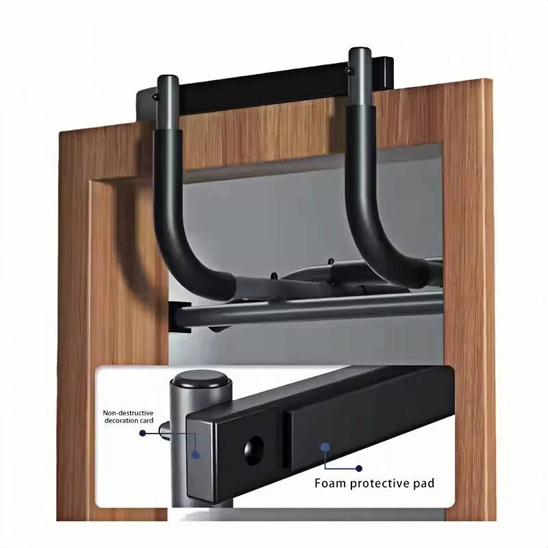 Multifunctional Doorway Pull up Bar Single Parallel Bars Wall Mounted Fitness Equipment No Drilling Required Home Equipment