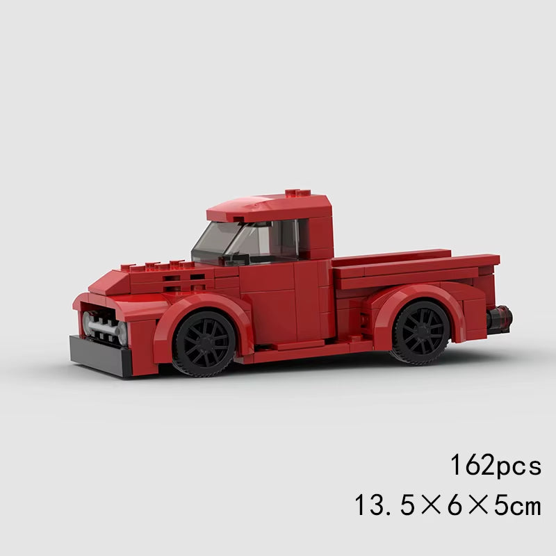 MOC Speed Super Race Car Vehicle Racing Model Building Blocks Bricks Rally Sport Pickup Truck Toy City Technical Christmas Gift