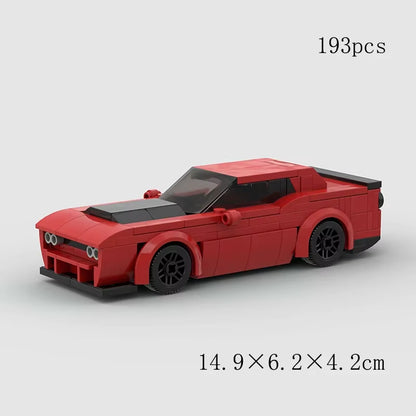 MOC Speed Super Race Car Vehicle Racing Model Building Blocks Bricks Rally Sport Pickup Truck Toy City Technical Christmas Gift