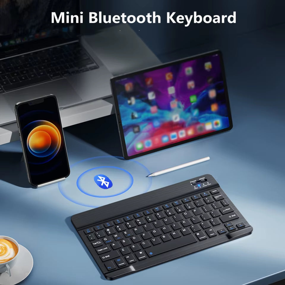 Bluetooth Wireless Keyboard Mini Keyboard for Laptop Tablet Phone Ipad Rechargeable Gaming Keyboard for Android Ios Windows
