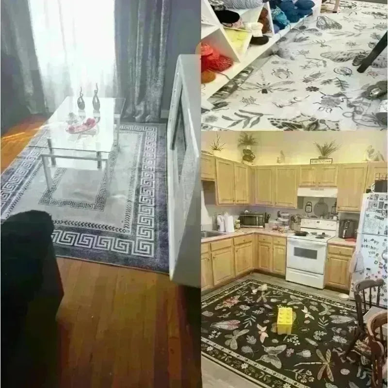 Colorful Creative Dollar Money Print Carpet Mat Rug Large Area Bedroom Entryway Non-Slip Stain Resistant Home Decoration
