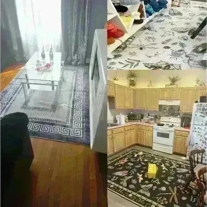 Colorful Creative Dollar Money Print Carpet Mat Rug Large Area Bedroom Entryway Non-Slip Stain Resistant Home Decoration