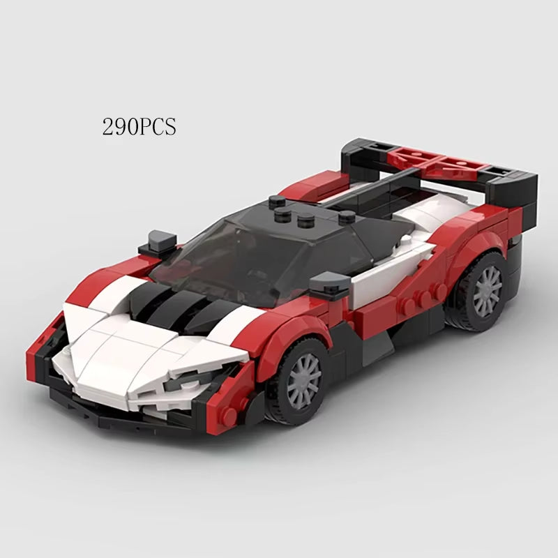 MOC Speed Super Race Car Vehicle Racing Model Building Blocks Bricks Rally Sport Pickup Truck Toy City Technical Christmas Gift