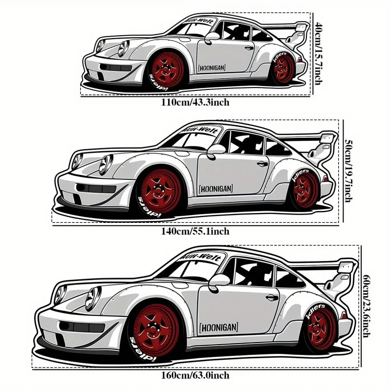 Ins Trendy Sports Car Plush Rug Unique Design Home Living Room Bedroom Decorative Rug Home Decoration