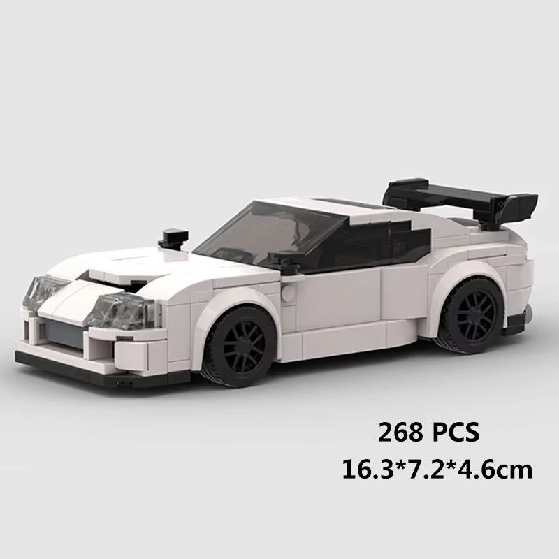 MOC Speed Super Race Car Vehicle Racing Model Building Blocks Bricks Rally Sport Pickup Truck Toy City Technical Christmas Gift