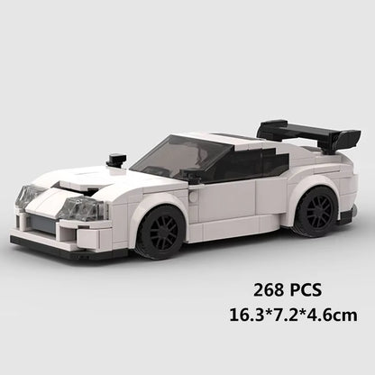 MOC Speed Super Race Car Vehicle Racing Model Building Blocks Bricks Rally Sport Pickup Truck Toy City Technical Christmas Gift