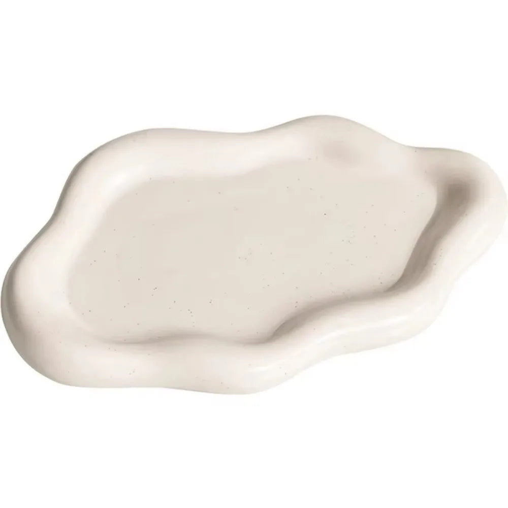 Light Luxury Plastic Jewelry Tray Mini Cloud Shape Jewelry Display Plate Jewelry Dish Watches/Keys Storage