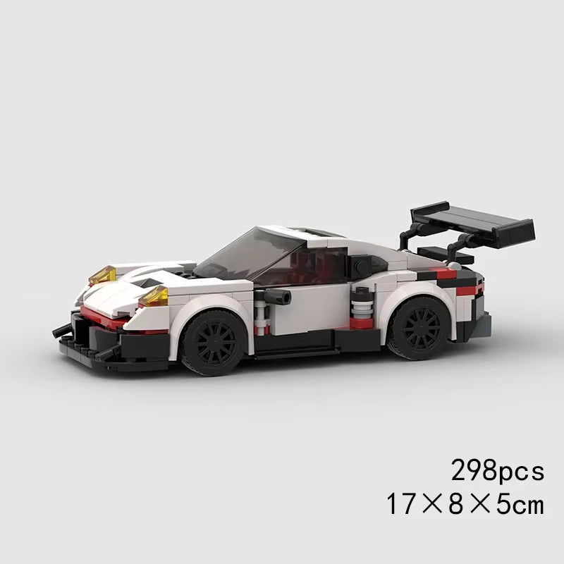 MOC Speed Super Race Car Vehicle Racing Model Building Blocks Bricks Rally Sport Pickup Truck Toy City Technical Christmas Gift