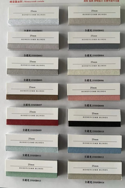 Wholesale High Quality Privacy Blackout Thermal Insulated No Drill Cordless Honeycomb Blinds for Hotel