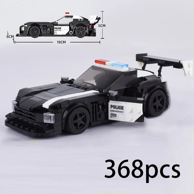 MOC Speed Super Race Car Vehicle Racing Model Building Blocks Bricks Rally Sport Pickup Truck Toy City Technical Christmas Gift
