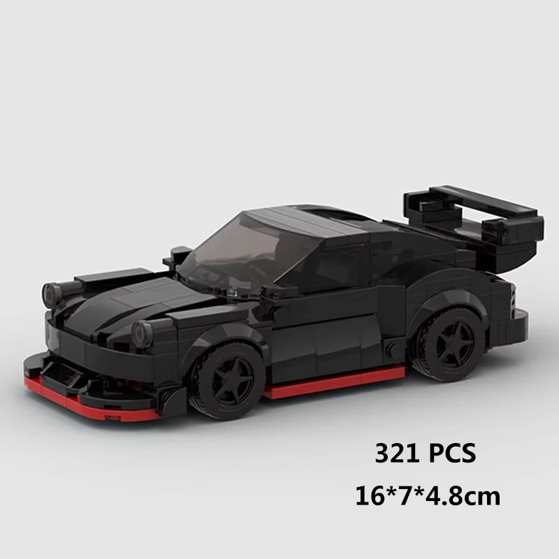MOC Speed Super Race Car Vehicle Racing Model Building Blocks Bricks Rally Sport Pickup Truck Toy City Technical Christmas Gift