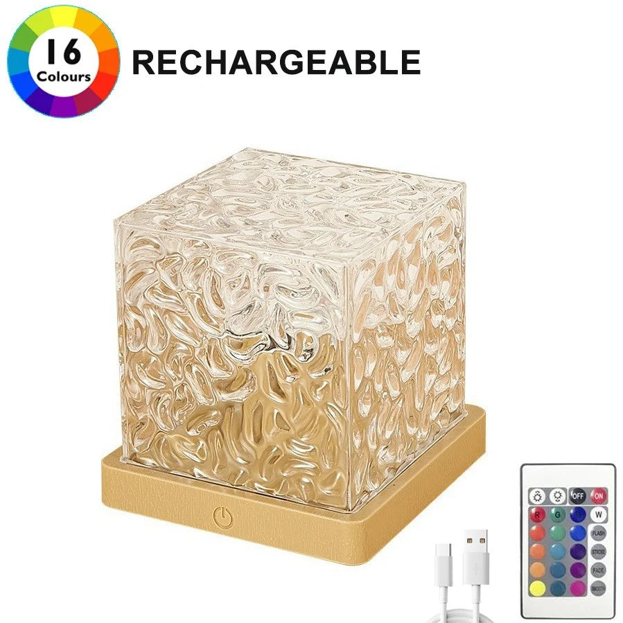 RGB 16 Color Night Light Ocean Wave Aurora Projector Lamp Remote