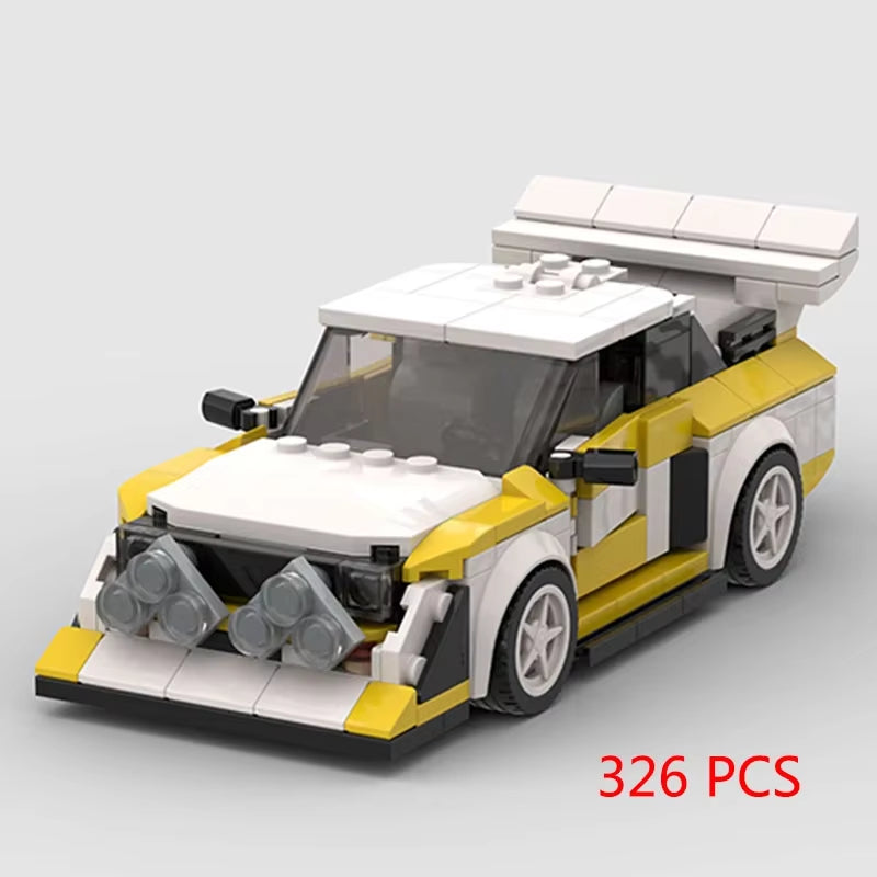 MOC Speed Super Race Car Vehicle Racing Model Building Blocks Bricks Rally Sport Pickup Truck Toy City Technical Christmas Gift
