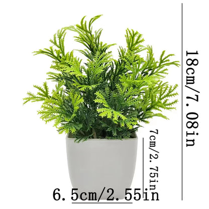Artificial Plants with Plastics Pots Perfect Greenery for Home Decorationsoffice Desk Living Room and Bedroom Decoration