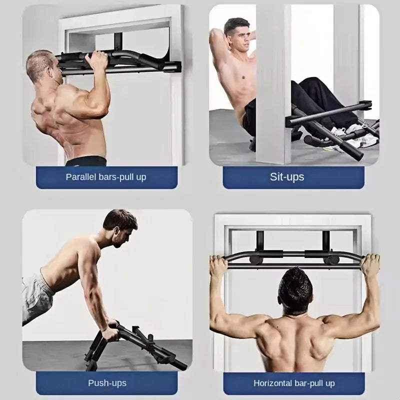 Multifunctional Doorway Pull up Bar Single Parallel Bars Wall Mounted Fitness Equipment No Drilling Required Home Equipment