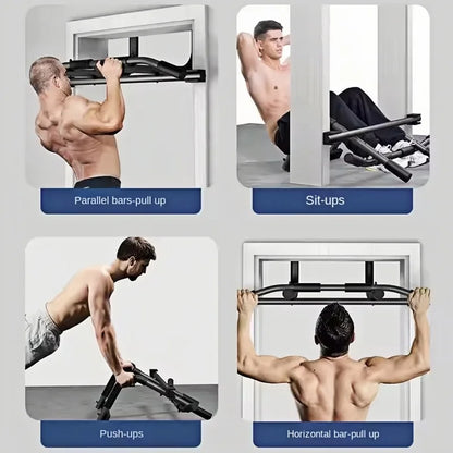 Multifunctional Doorway Pull up Bar Single Parallel Bars Wall Mounted Fitness Equipment No Drilling Required Home Equipment