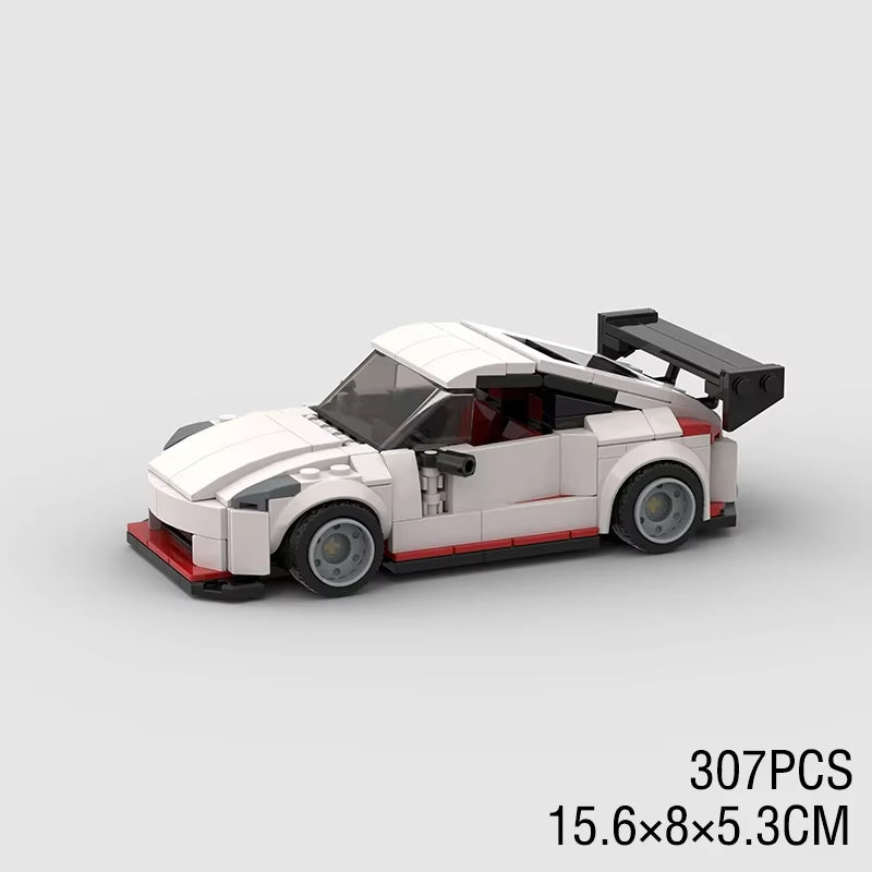 MOC Speed Super Race Car Vehicle Racing Model Building Blocks Bricks Rally Sport Pickup Truck Toy City Technical Christmas Gift