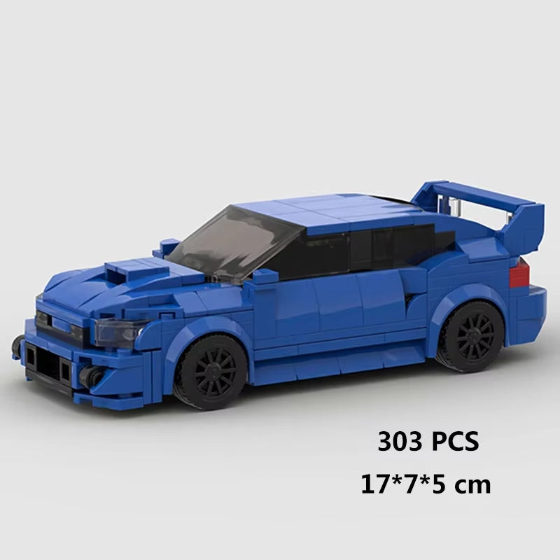 MOC Speed Super Race Car Vehicle Racing Model Building Blocks Bricks Rally Sport Pickup Truck Toy City Technical Christmas Gift