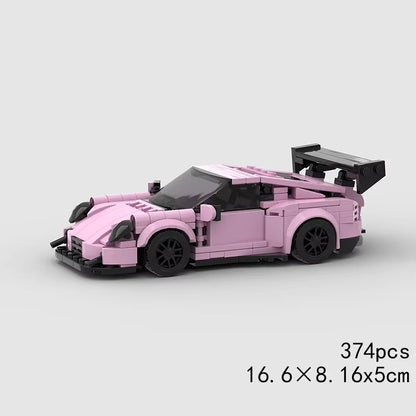 MOC Speed Super Race Car Vehicle Racing Model Building Blocks Bricks Rally Sport Pickup Truck Toy City Technical Christmas Gift