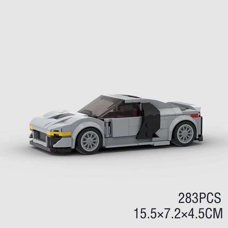 MOC Speed Super Race Car Vehicle Racing Model Building Blocks Bricks Rally Sport Pickup Truck Toy City Technical Christmas Gift