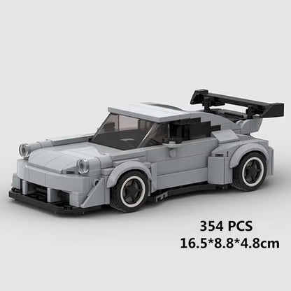 MOC Speed Super Race Car Vehicle Racing Model Building Blocks Bricks Rally Sport Pickup Truck Toy City Technical Christmas Gift