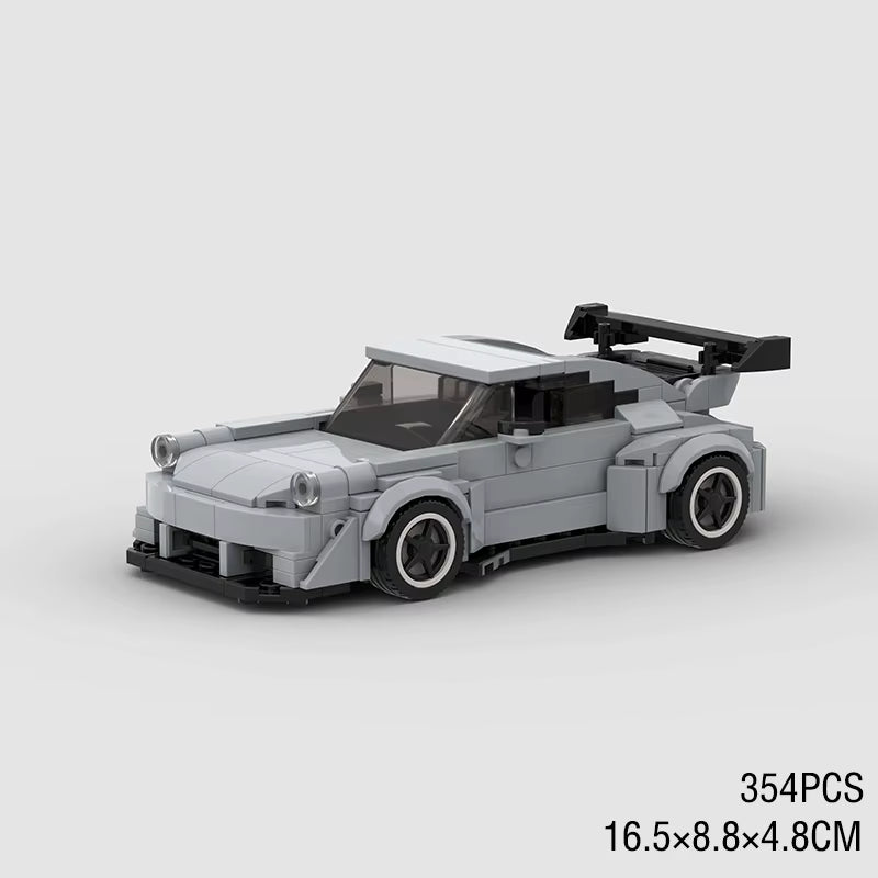 MOC Speed Super Race Car Vehicle Racing Model Building Blocks Bricks Rally Sport Pickup Truck Toy City Technical Christmas Gift