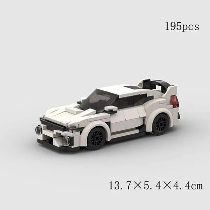 MOC Speed Super Race Car Vehicle Racing Model Building Blocks Bricks Rally Sport Pickup Truck Toy City Technical Christmas Gift