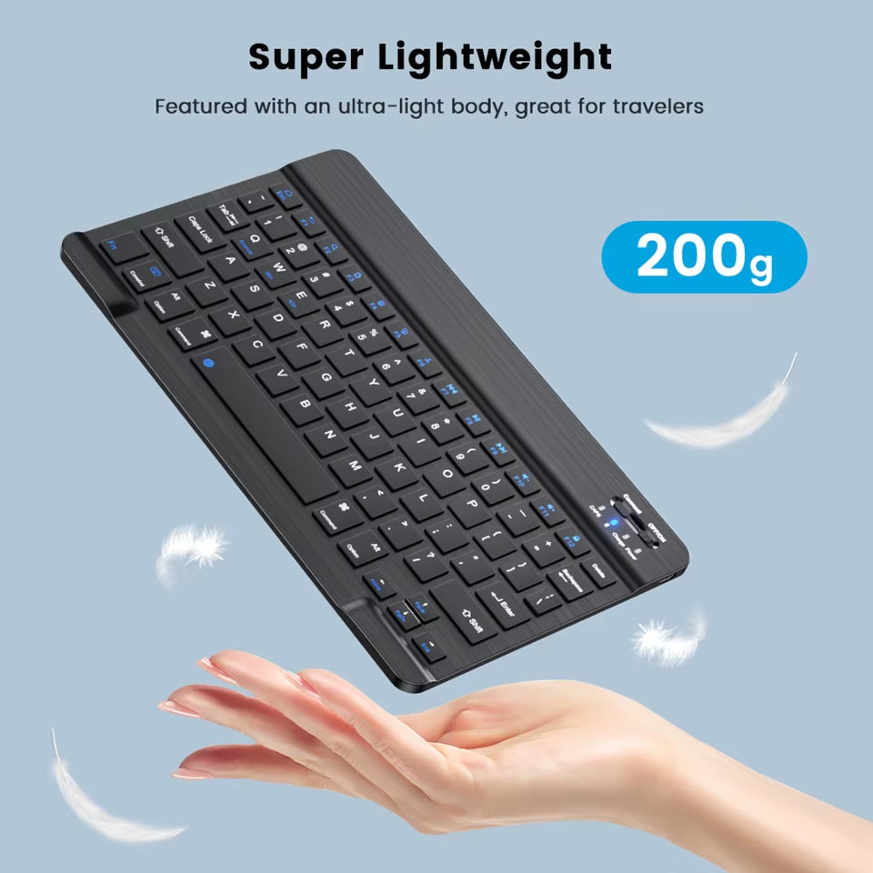 Bluetooth Wireless Keyboard Mini Keyboard for Laptop Tablet Phone Ipad Rechargeable Gaming Keyboard for Android Ios Windows
