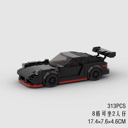 MOC Speed Super Race Car Vehicle Racing Model Building Blocks Bricks Rally Sport Pickup Truck Toy City Technical Christmas Gift