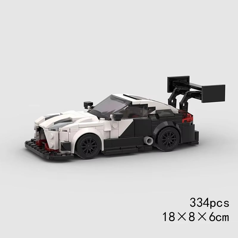 MOC Speed Super Race Car Vehicle Racing Model Building Blocks Bricks Rally Sport Pickup Truck Toy City Technical Christmas Gift