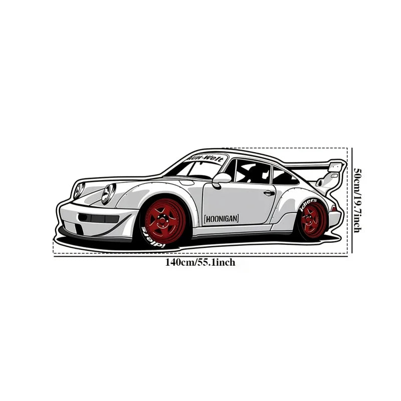 Ins Trendy Sports Car Plush Rug Unique Design Home Living Room Bedroom Decorative Rug Home Decoration