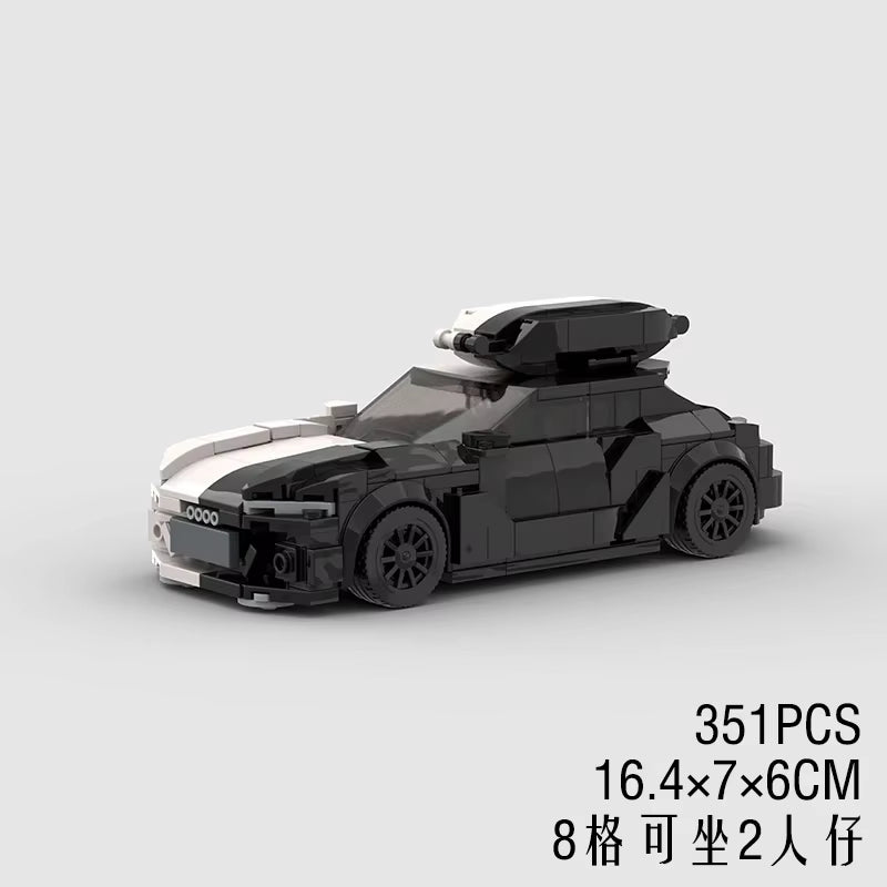 MOC Speed Super Race Car Vehicle Racing Model Building Blocks Bricks Rally Sport Pickup Truck Toy City Technical Christmas Gift