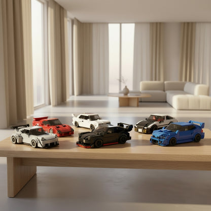 MOC Speed Super Race Car Vehicle Racing Model Building Blocks Bricks Rally Sport Pickup Truck Toy City Technical Christmas Gift