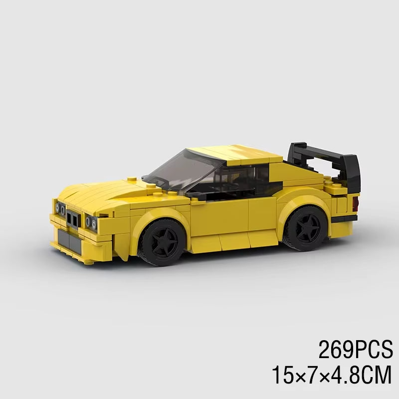 MOC Speed Super Race Car Vehicle Racing Model Building Blocks Bricks Rally Sport Pickup Truck Toy City Technical Christmas Gift