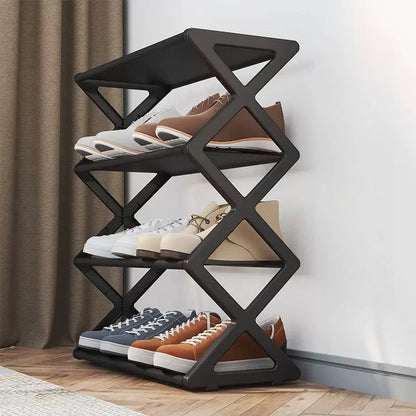 Simple Multi-Layer Shoe Rack Dormitory Storage Shoe Cabinet Simple Assembly Home Entrance Dust-Proof Indoor Storage Rack